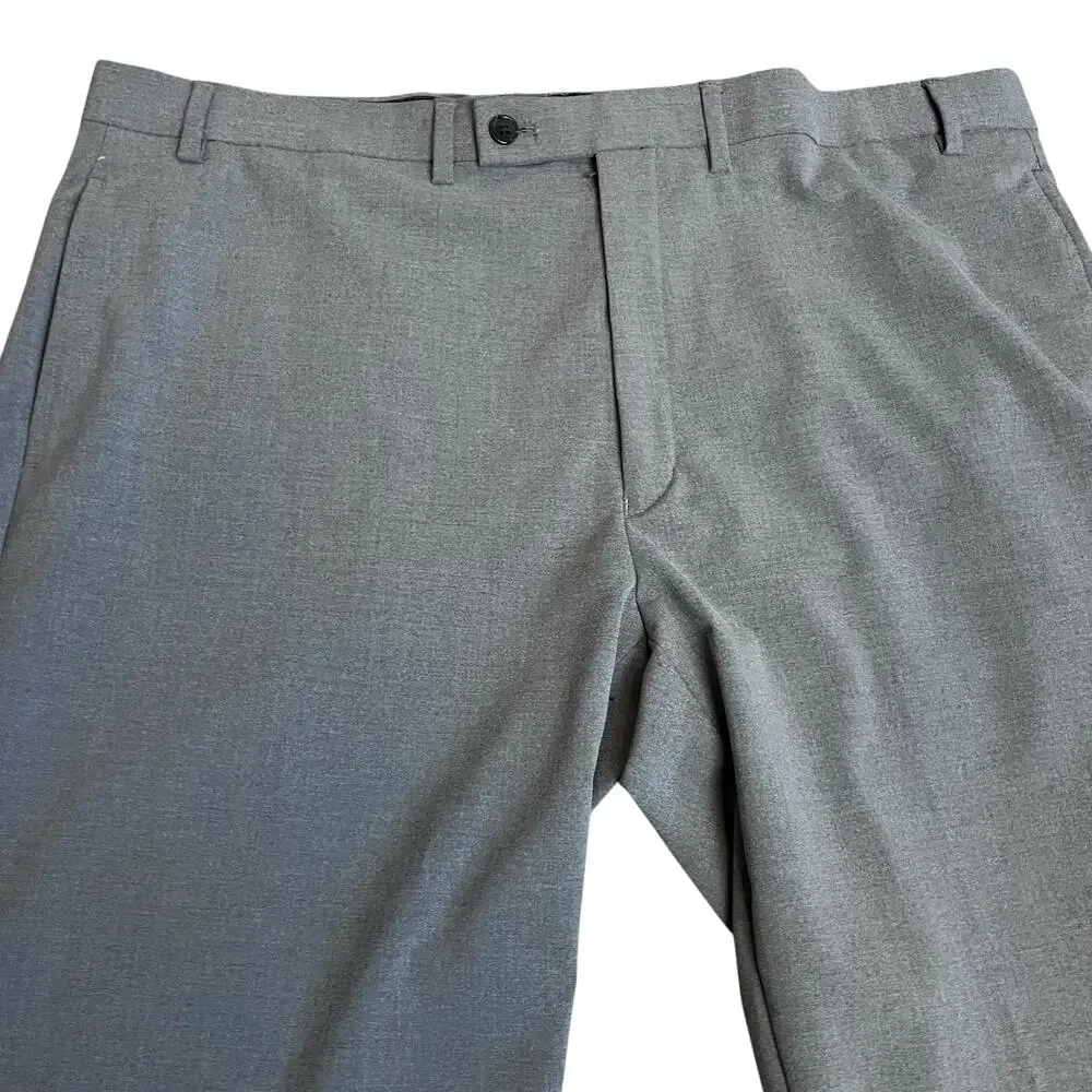 Lauren Ralph Lauren Black Label Mens Dress Pants 40x31 Gray Classic Stretch